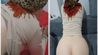 Türbanlı Mehtap yine sike geldi